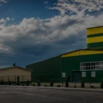Exterior view of premixed feed production line factory building for livestock premix feed manufacturing project