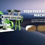 Fish-feed-extruder for dry type fish feed processing