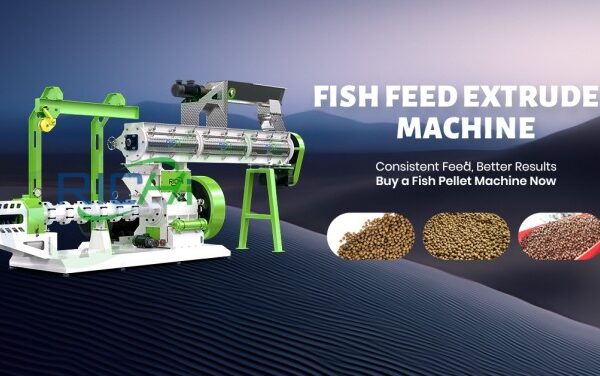 Fish-feed-extruder for dry type fish feed processing